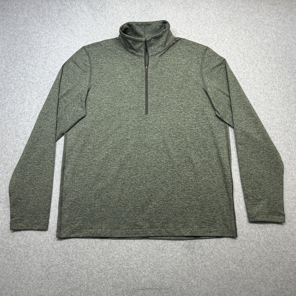 Lululemon Pullover Mens XL Green 1/2 Zip Long Sleeve Performance Running Top